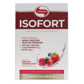 Isofort (15 sachês de 30g) Vitafor frutas vermelhas