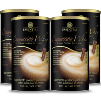 Cappuccino Whey Kit 4 Potes (448g) Essential Nutrition